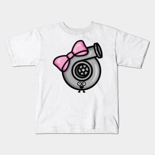 Cutest Turbo - Pink Bow Kids T-Shirt